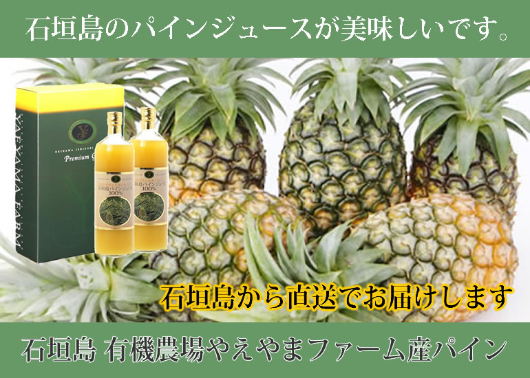 プレミアム有機パインジュース 沖縄県石垣島産 産地直送 送料無料 水広場